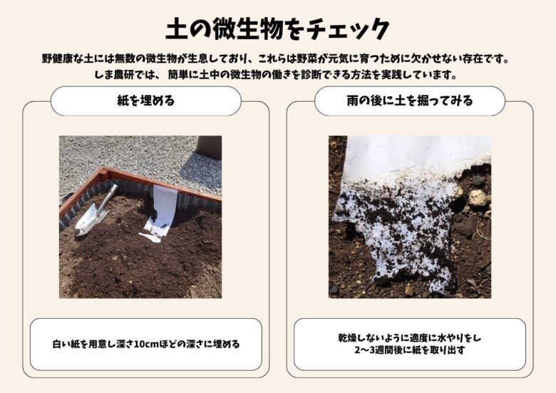 土の中の微生物の活動のテック方法